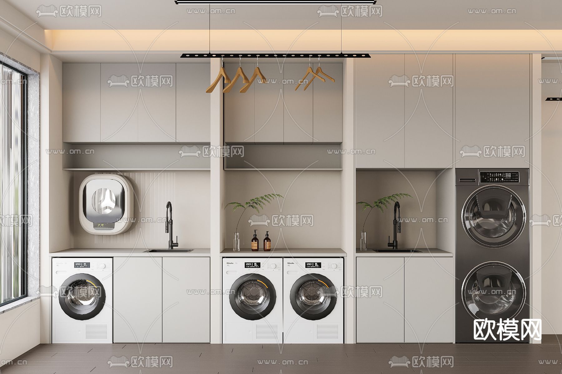 阳台柜 洗衣机柜3d模型下载