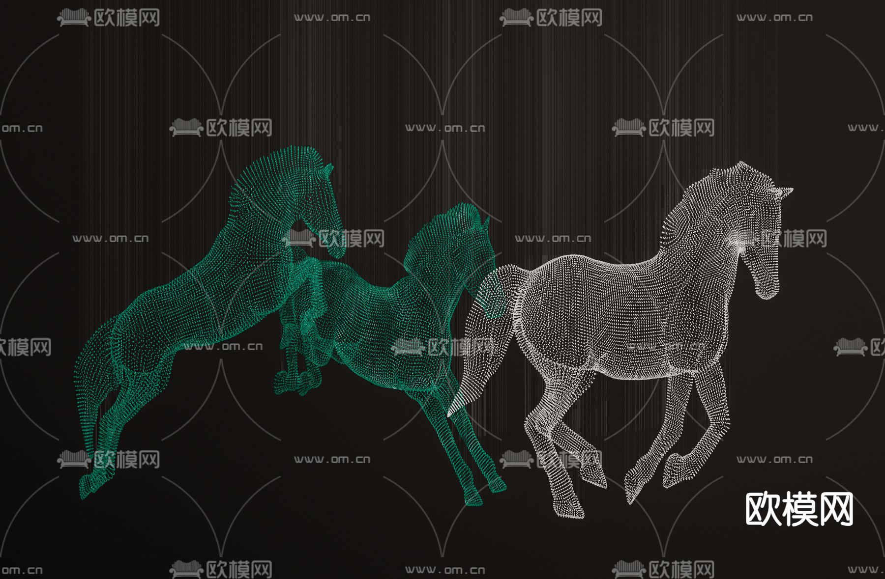 现代水晶吊灯su模型下载（渲染图1）