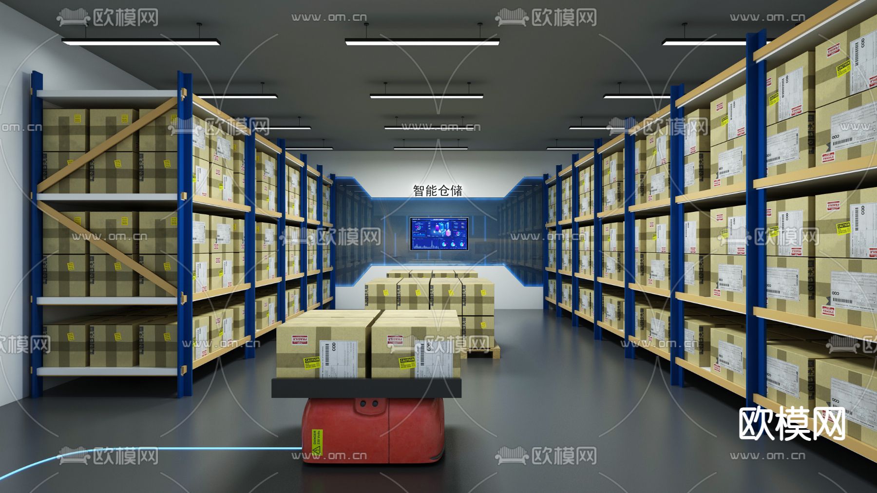 仓库 仓储3d模型下载