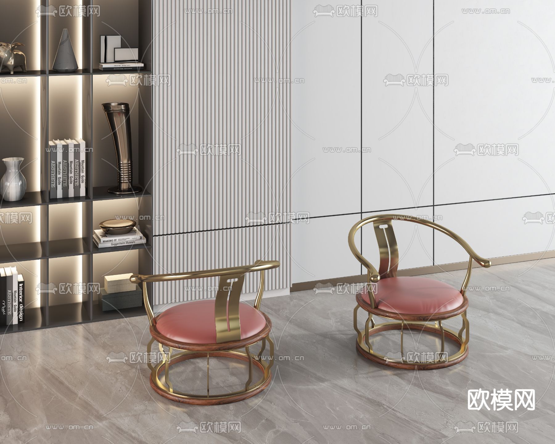 轻奢椅子 休闲椅3d模型下载