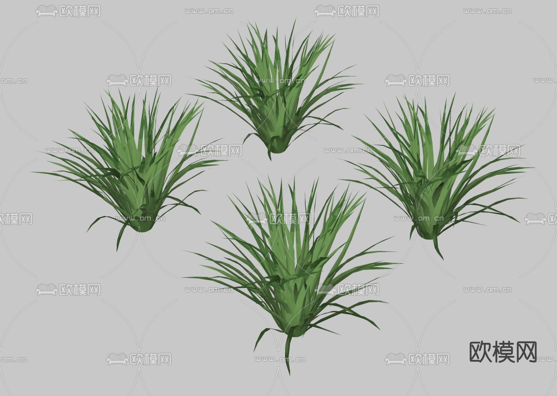 草 绿植su模型下载（渲染图2）