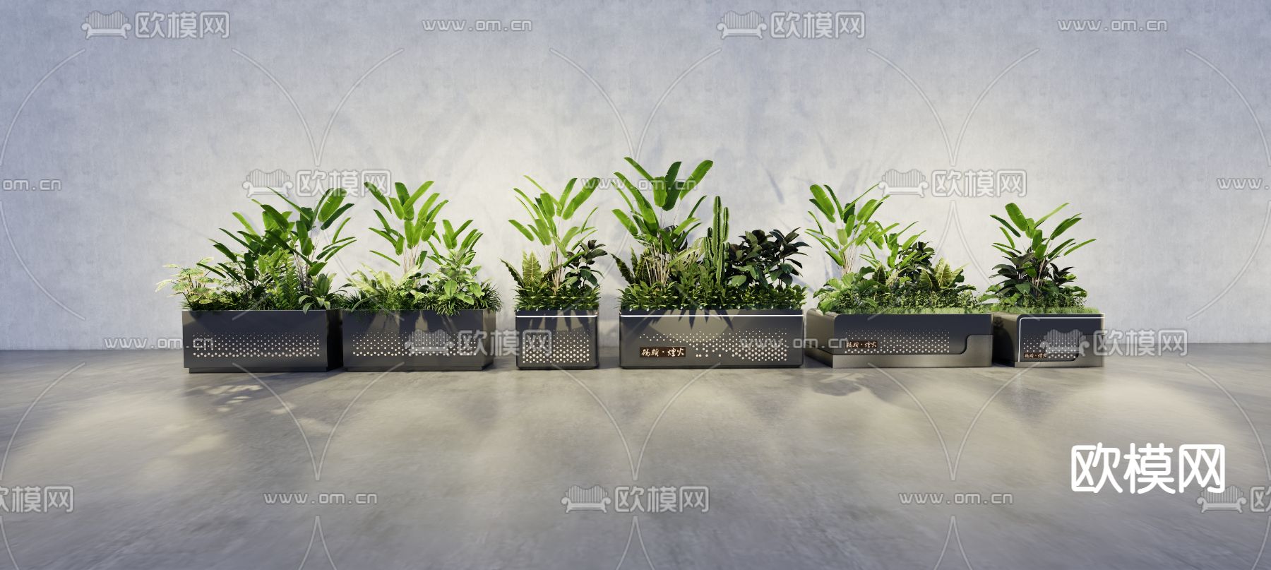 花箱su模型