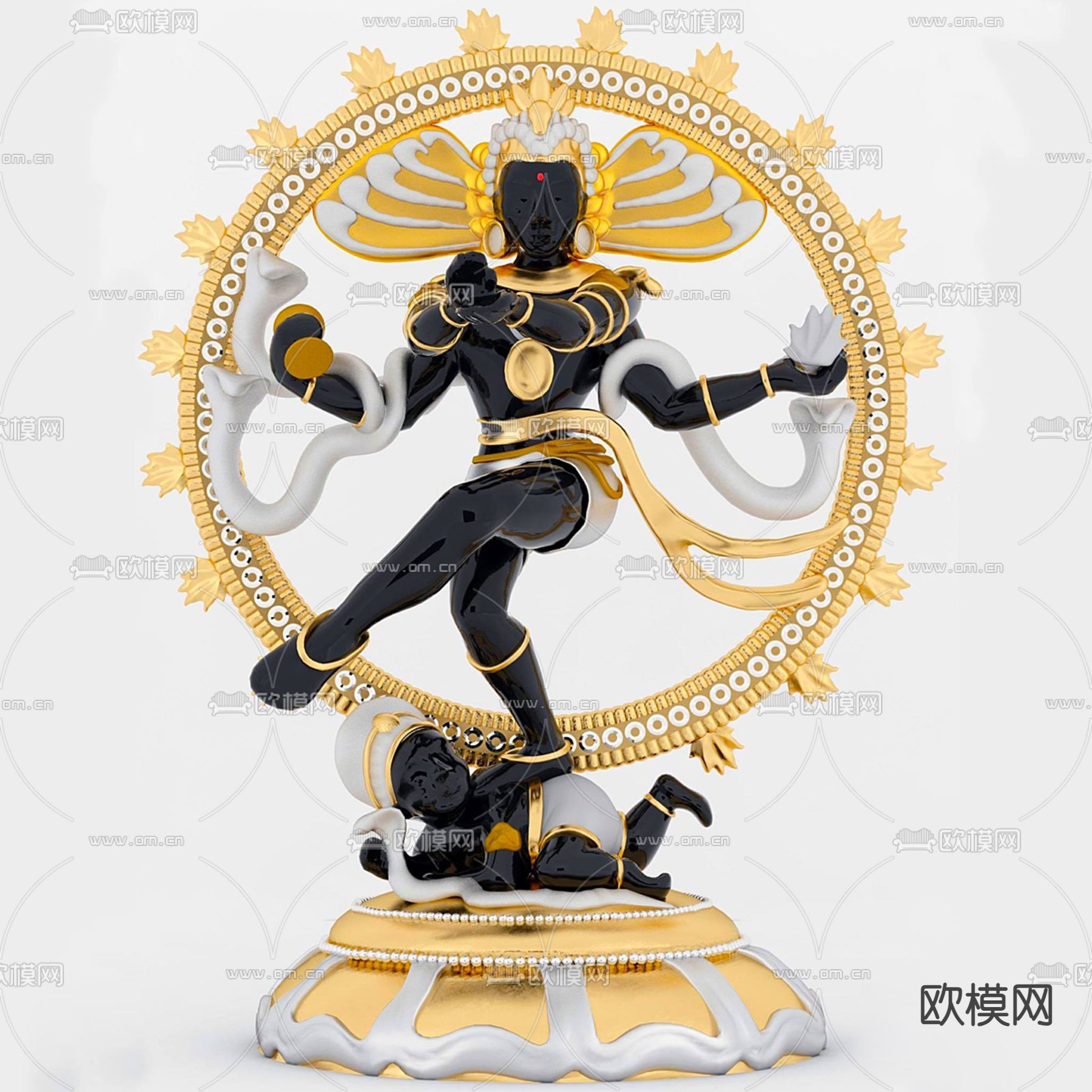 东南亚雕塑 佛像3d模型下载