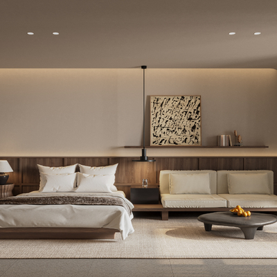  酒店客房su模型 