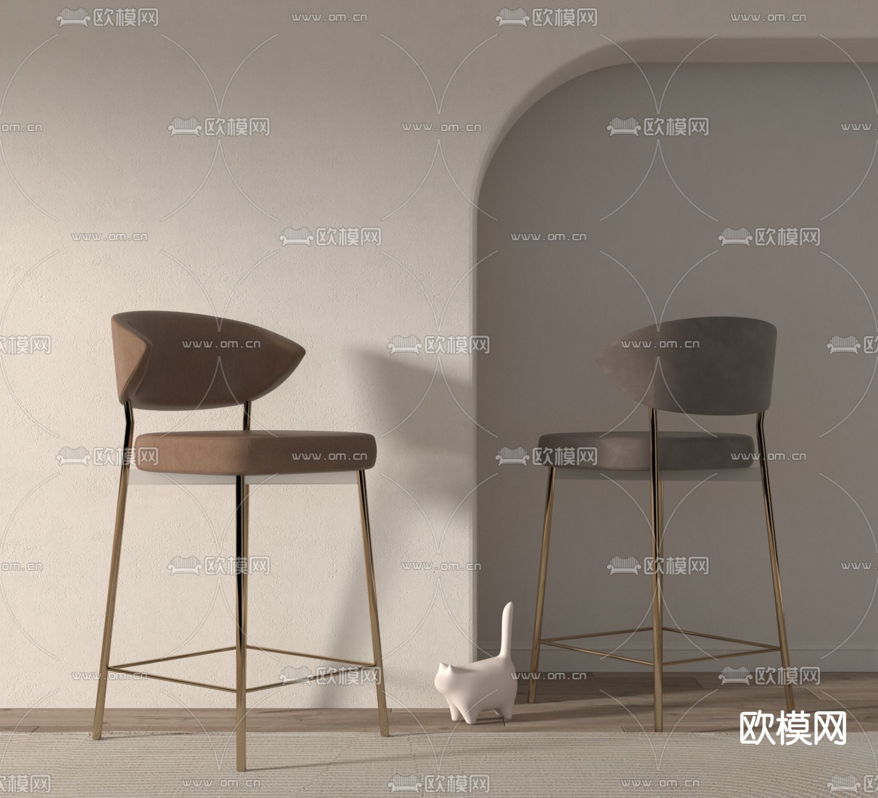 吧椅 吧凳 高脚凳3d模型下载