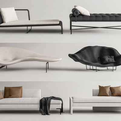 贵妃椅 沙发椅su模型