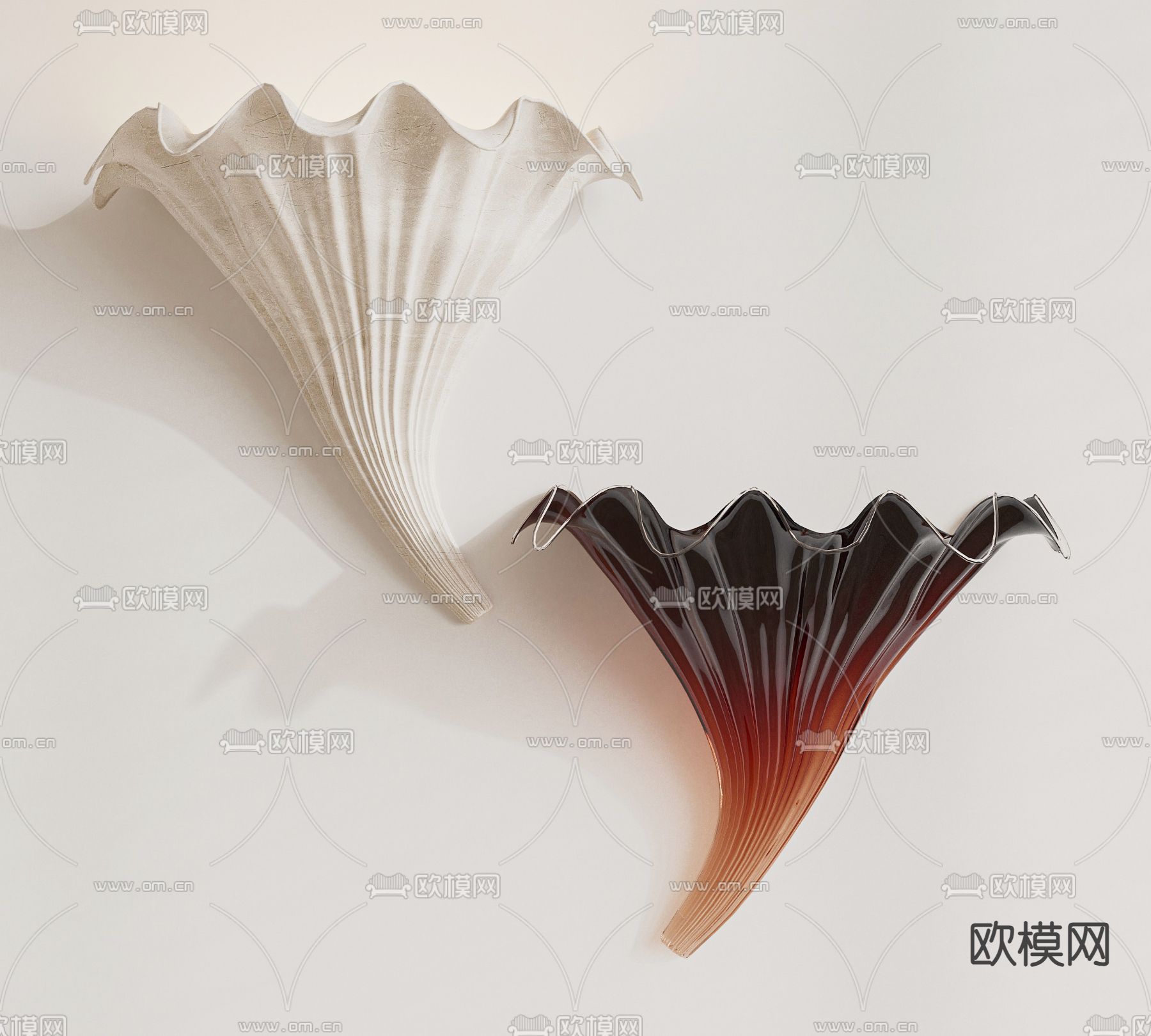 Flos 创意壁灯3d模型下载