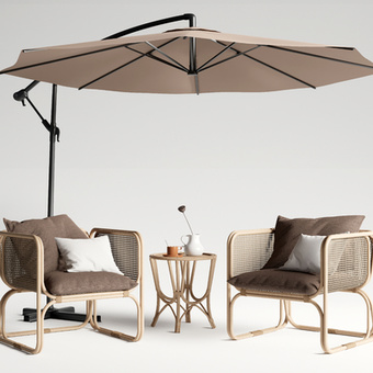 户外椅 休闲椅3d模型