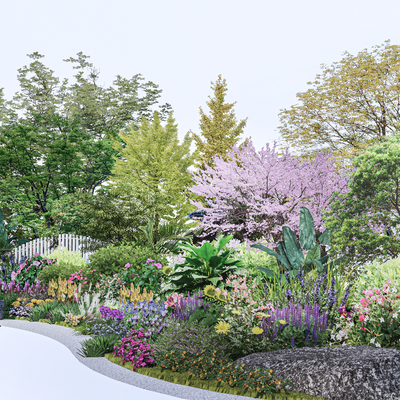  景观树 灌木丛 草丛 观赏草su模型 