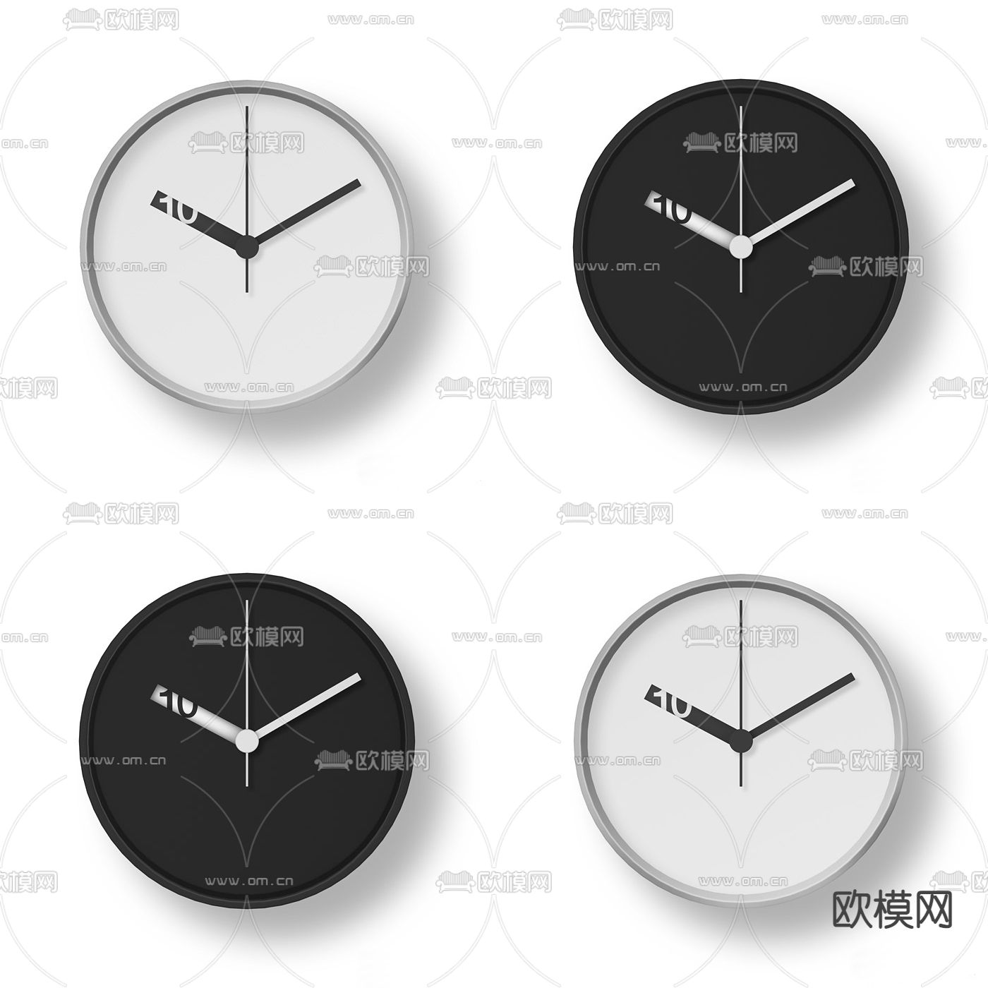 时钟 挂钟3d模型下载