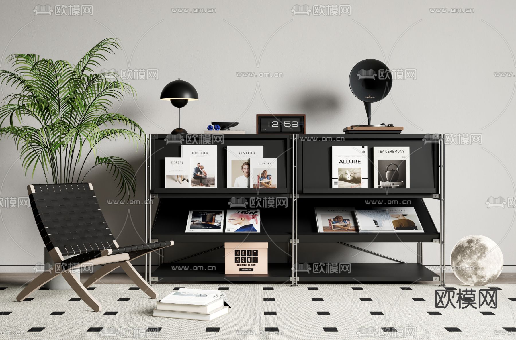 poliform 边柜 玄关柜 矮柜3d模型下载