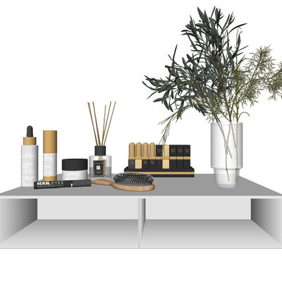  现代化妆品su模型 