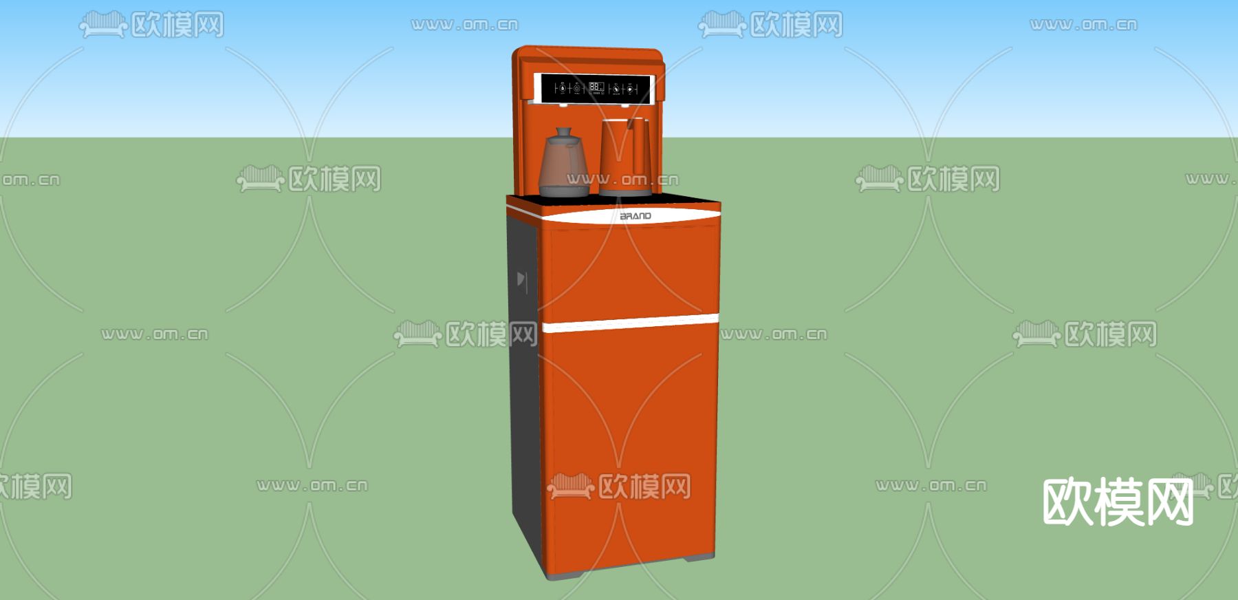 茶吧机su模型下载（渲染图2）