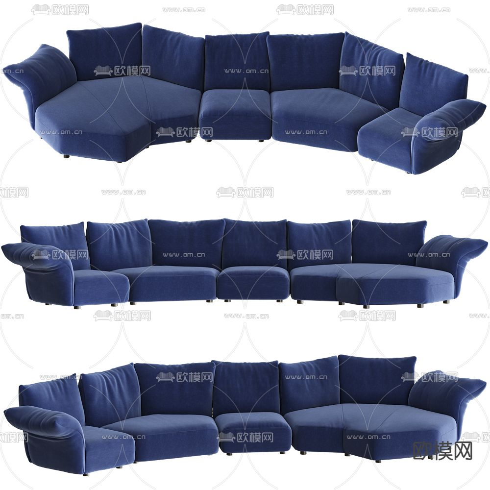 EDRA 多人沙发su模型下载_ID14322200_sketchup模型下载-欧模网