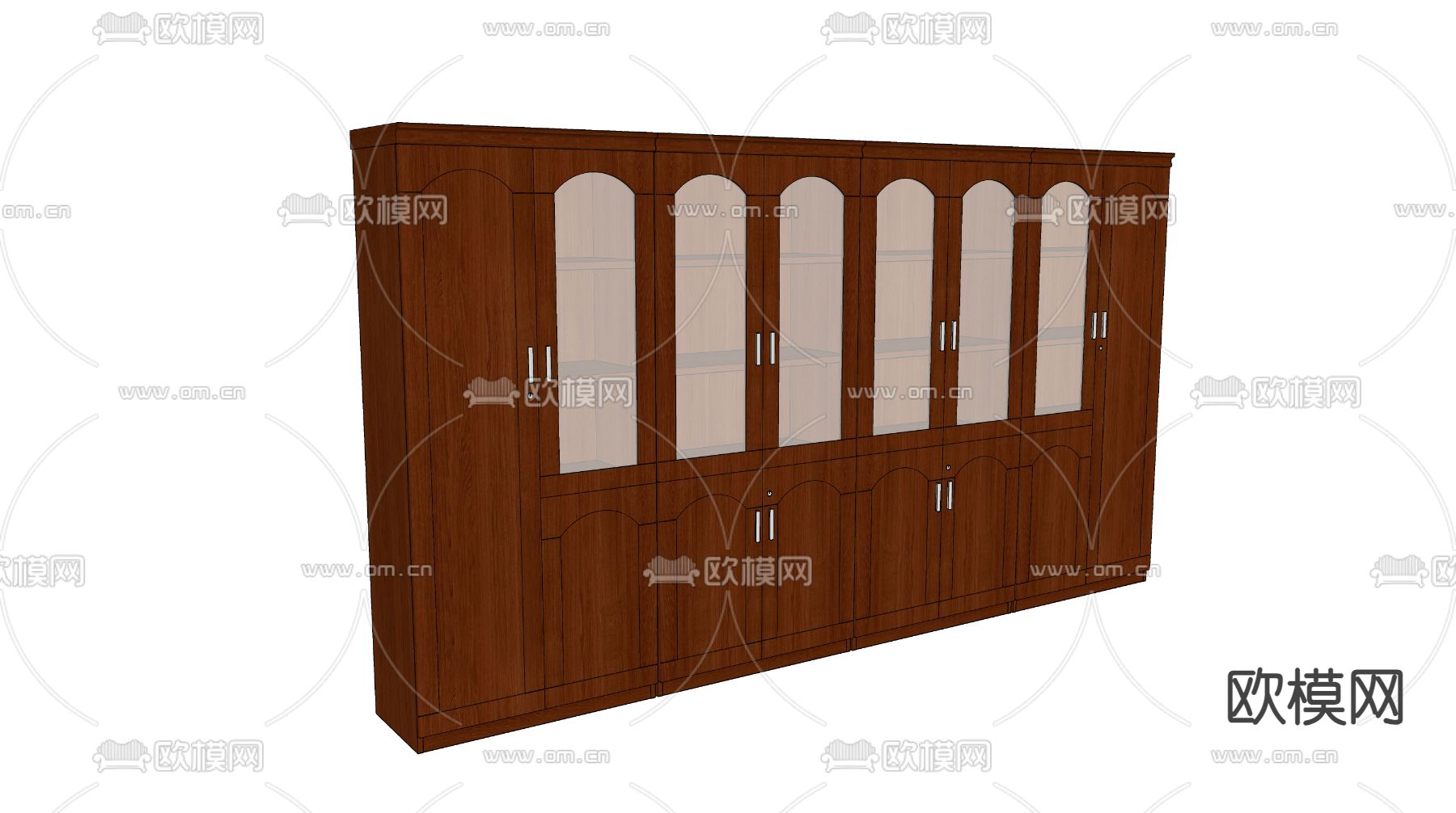 中式文件柜su模型下载（渲染图2）