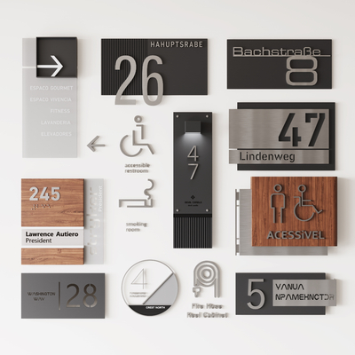  标识牌 指示牌su模型 