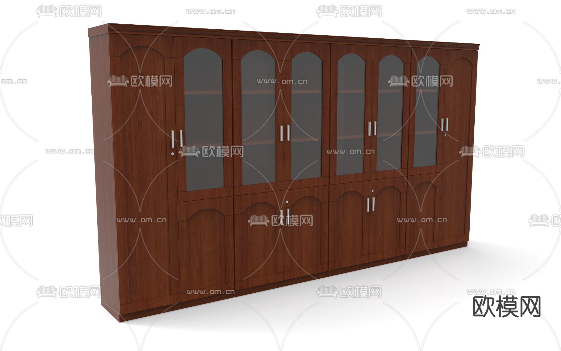 中式文件柜su模型下载（渲染图1）