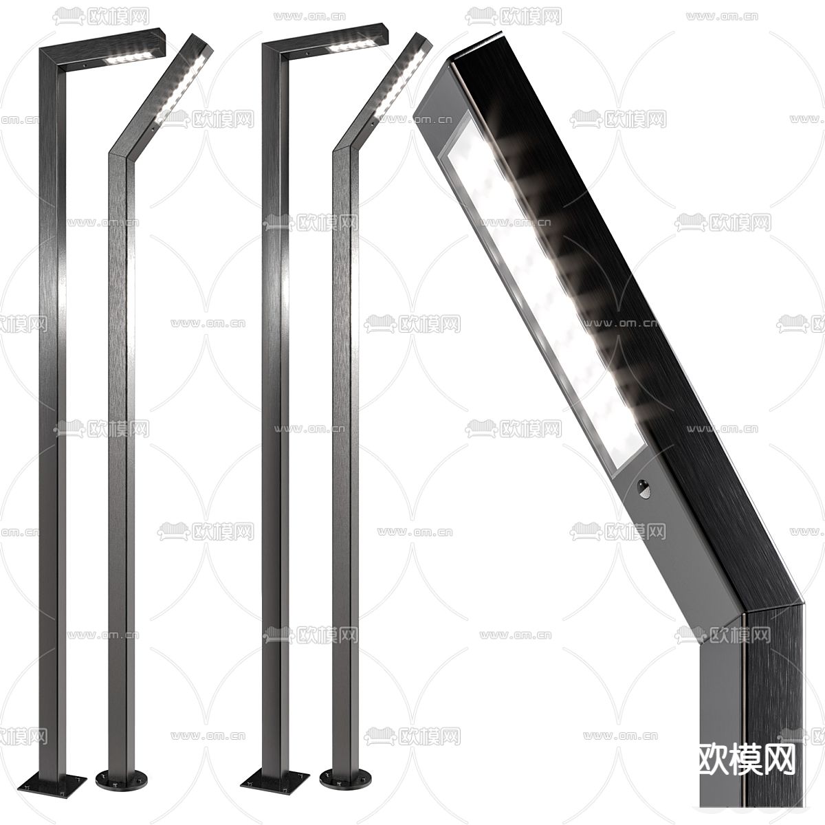 路灯 景观灯 户外灯3d模型下载（渲染图1）