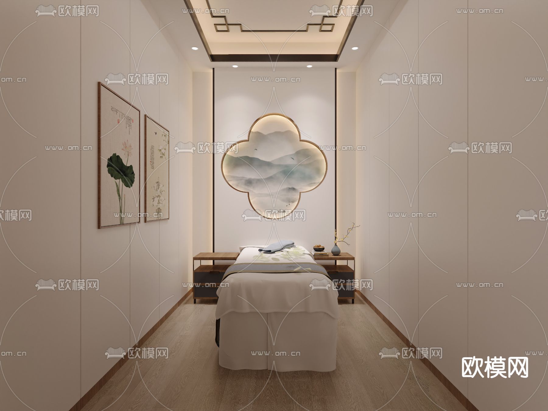 SPA护理房 采耳店包间3d模型下载