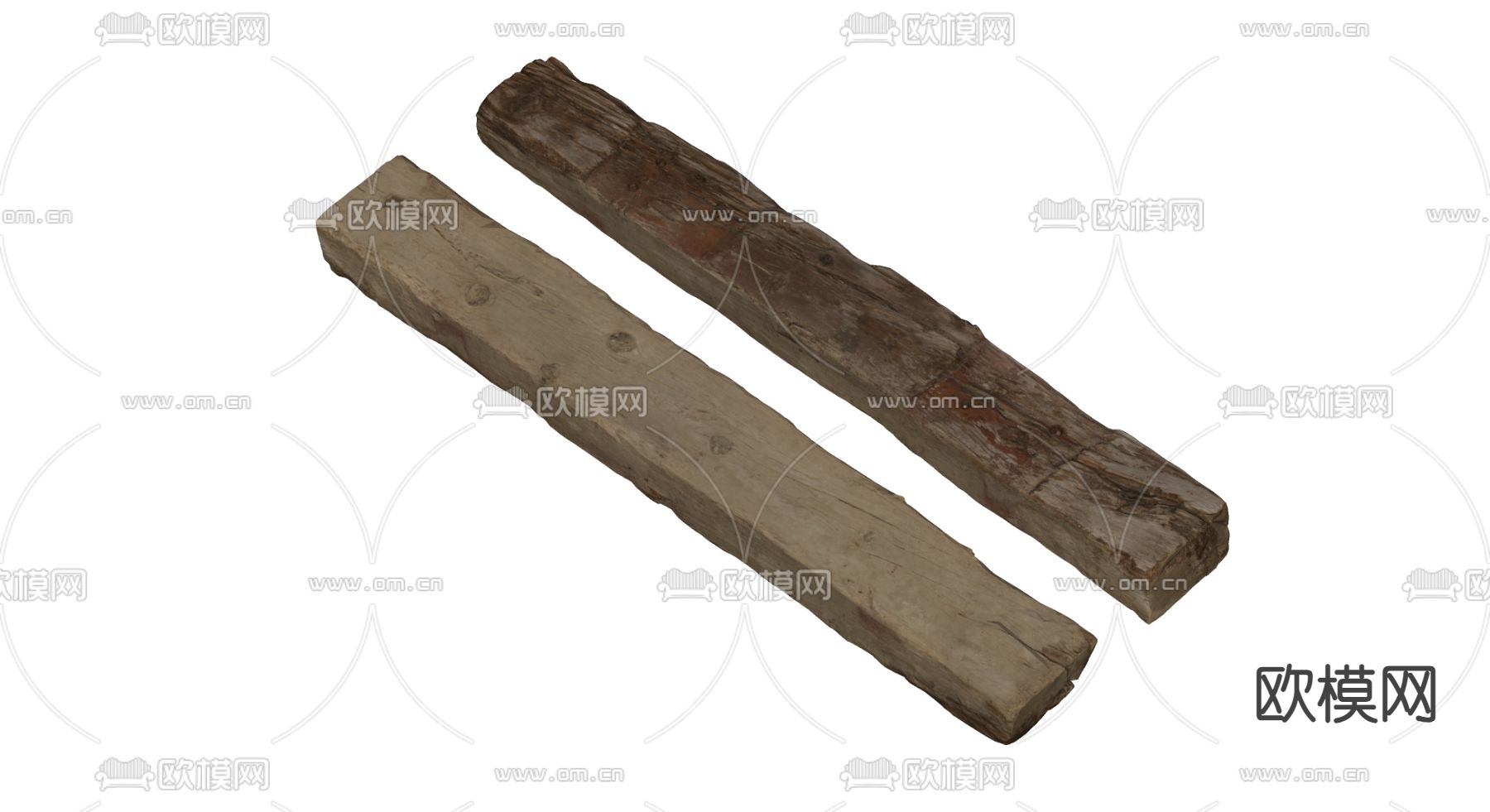 木梁 木材 柱子su模型下载（渲染图2）