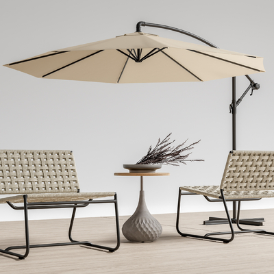  现代户外藤编椅su模型 