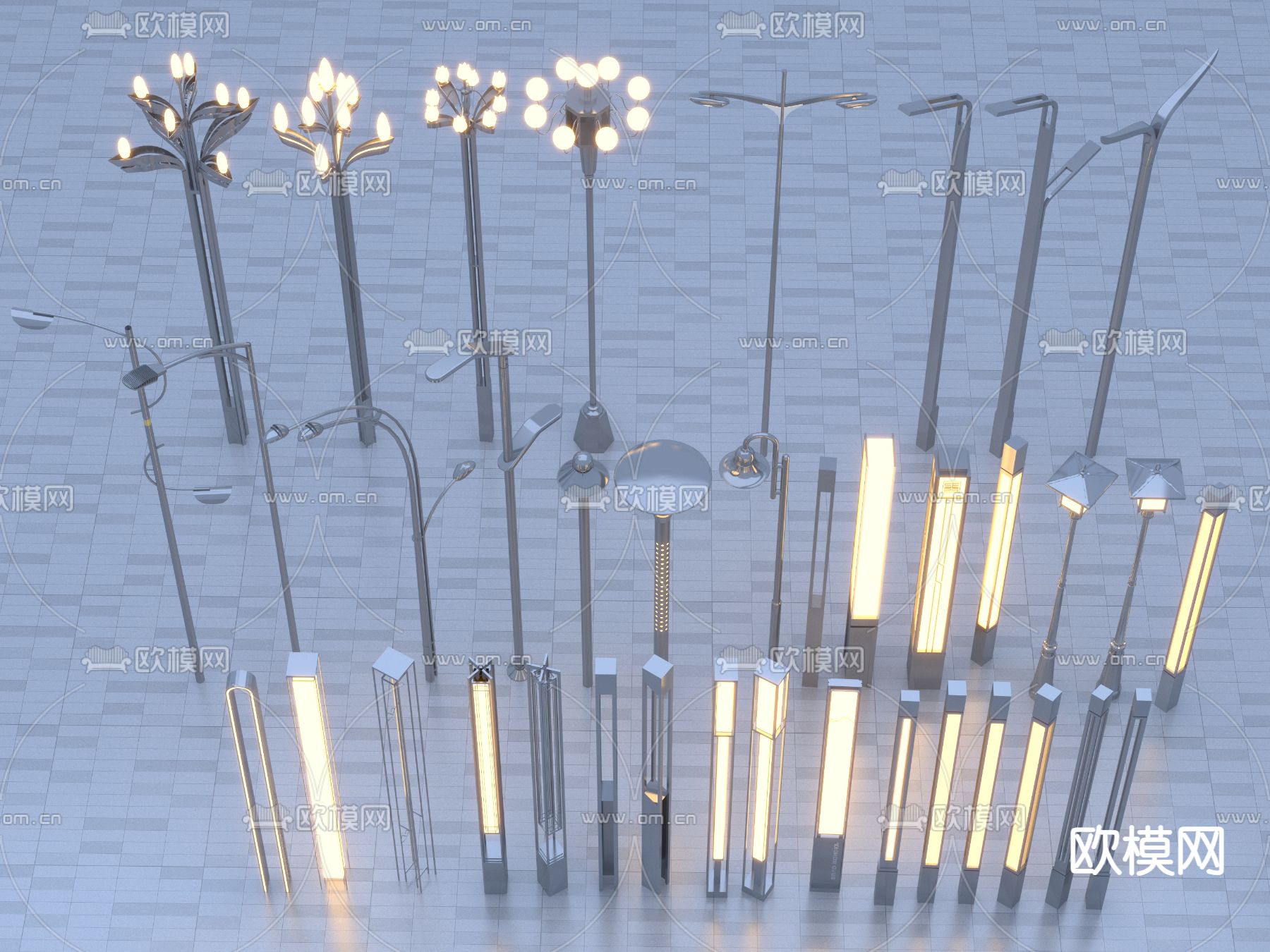 路灯 庭院灯3d模型下载