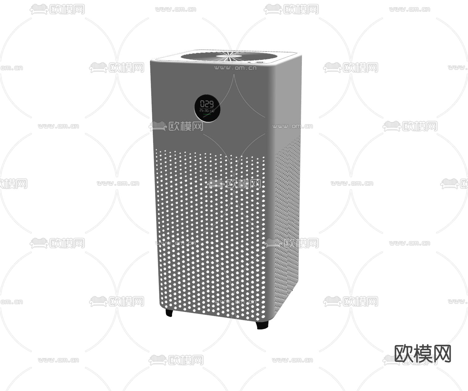 家用电器 空气净化器su模型下载（渲染图2）