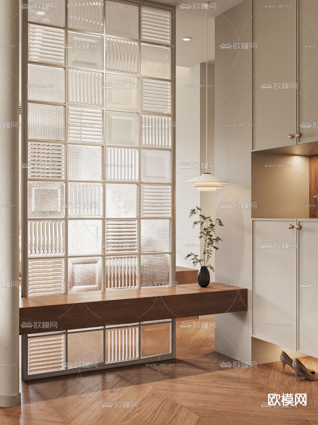 北欧客厅 餐厅3d模型下载（渲染图6）