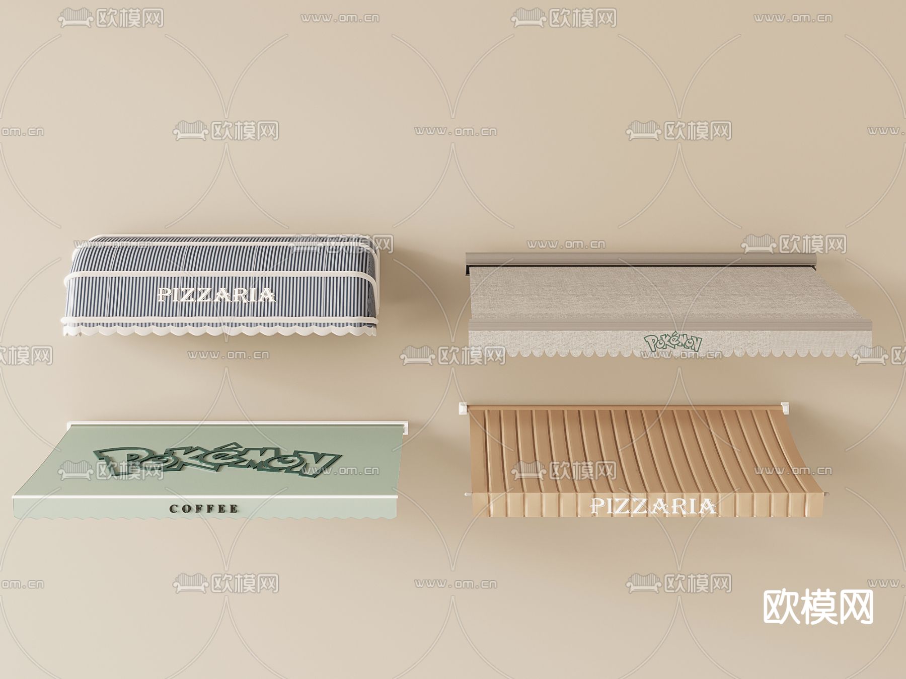 遮阳棚 雨棚3d模型下载