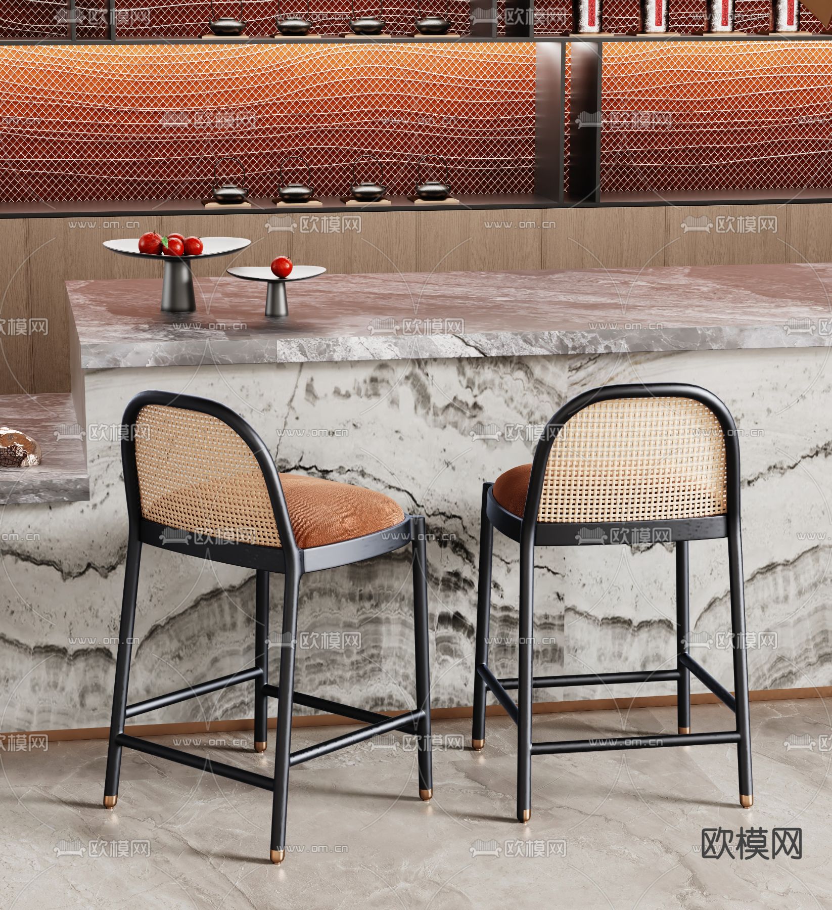 吧椅 吧凳 高脚凳3d模型下载