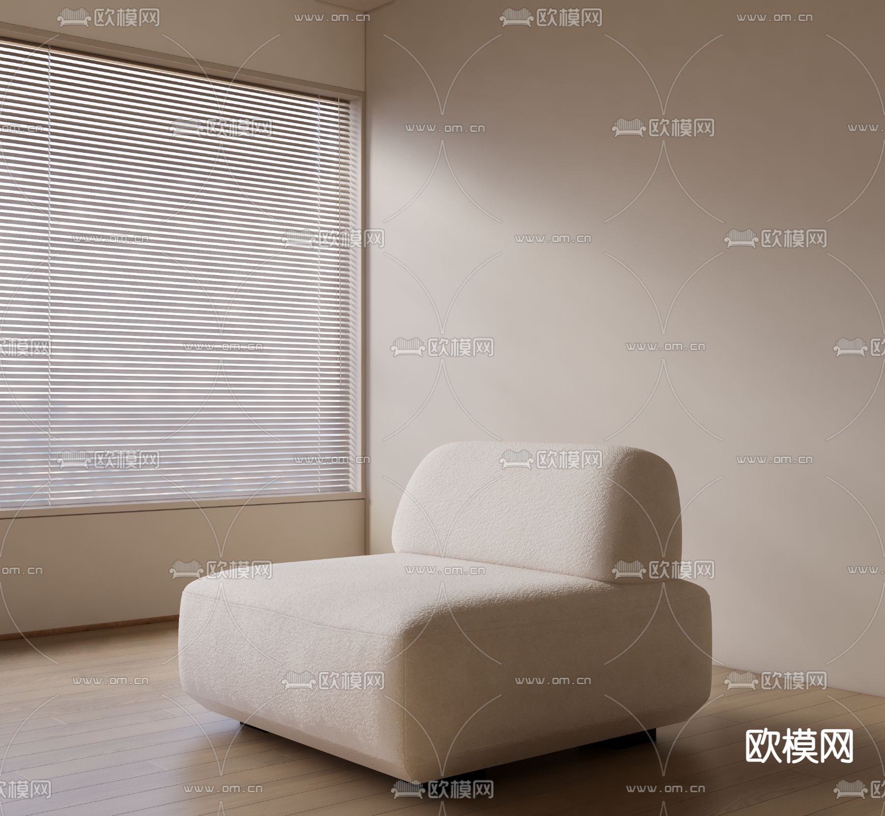 休闲沙发3d模型下载