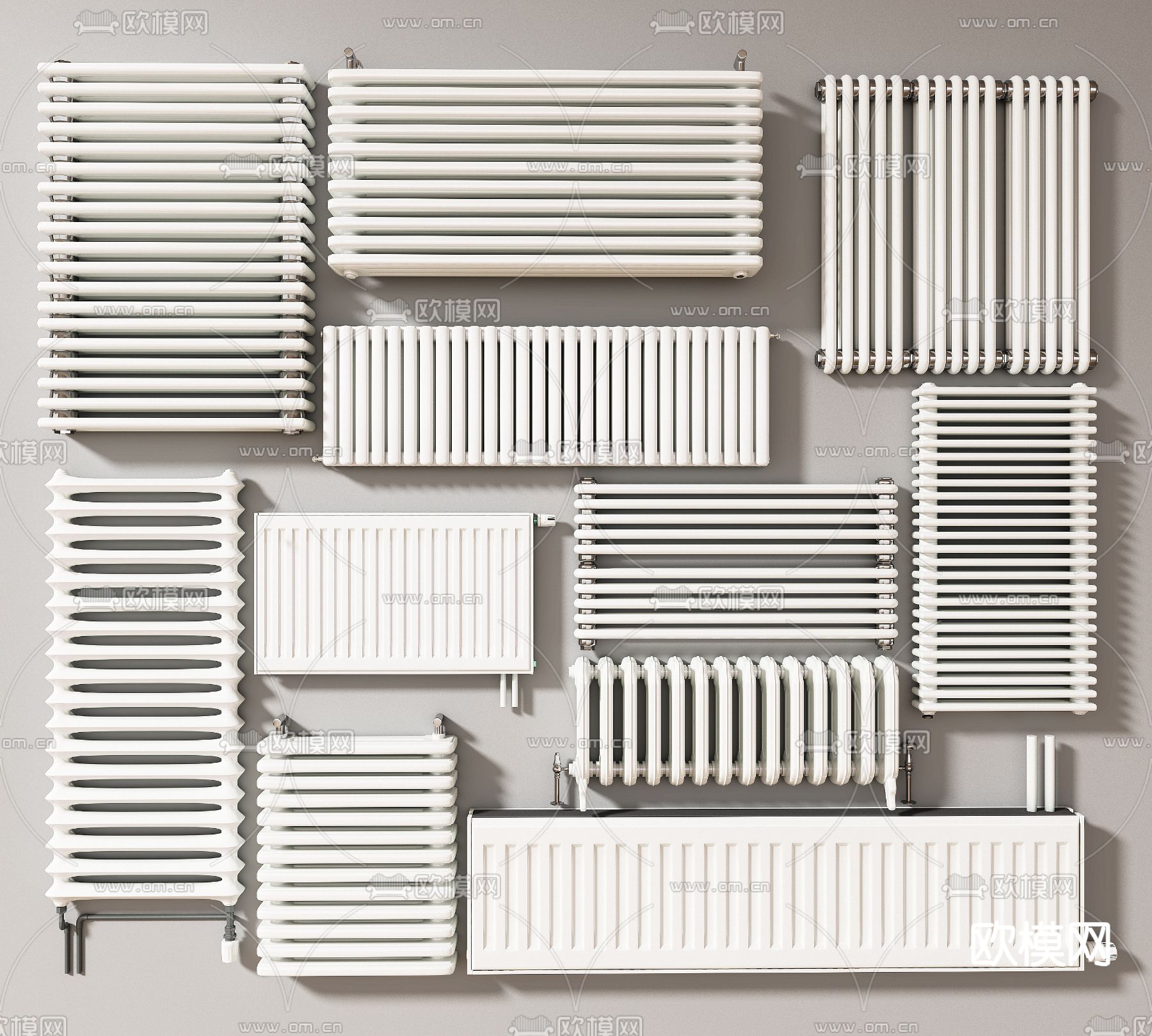 暖气片 取暖器 散热器3d模型下载