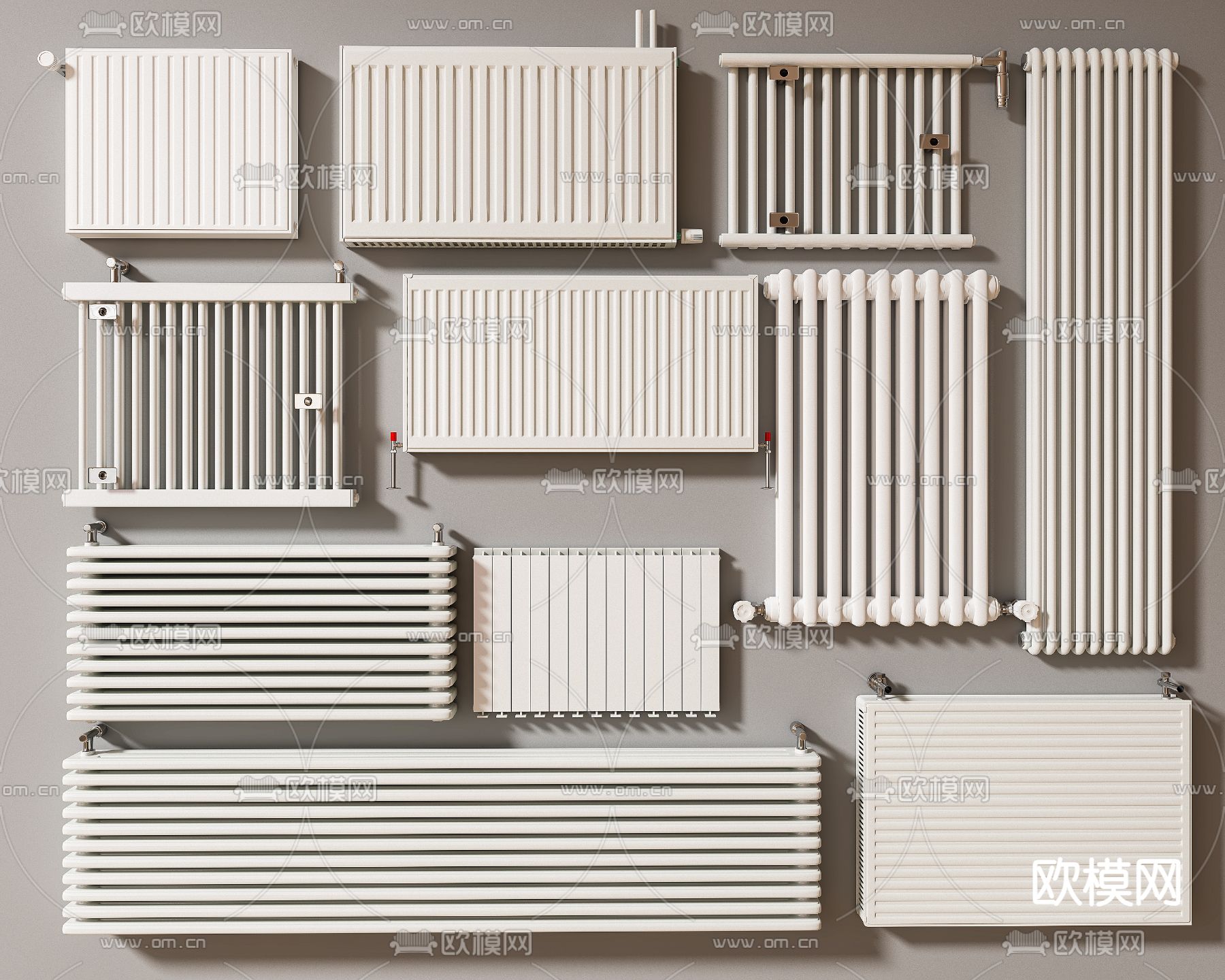 暖气片 取暖器 散热器3d模型下载