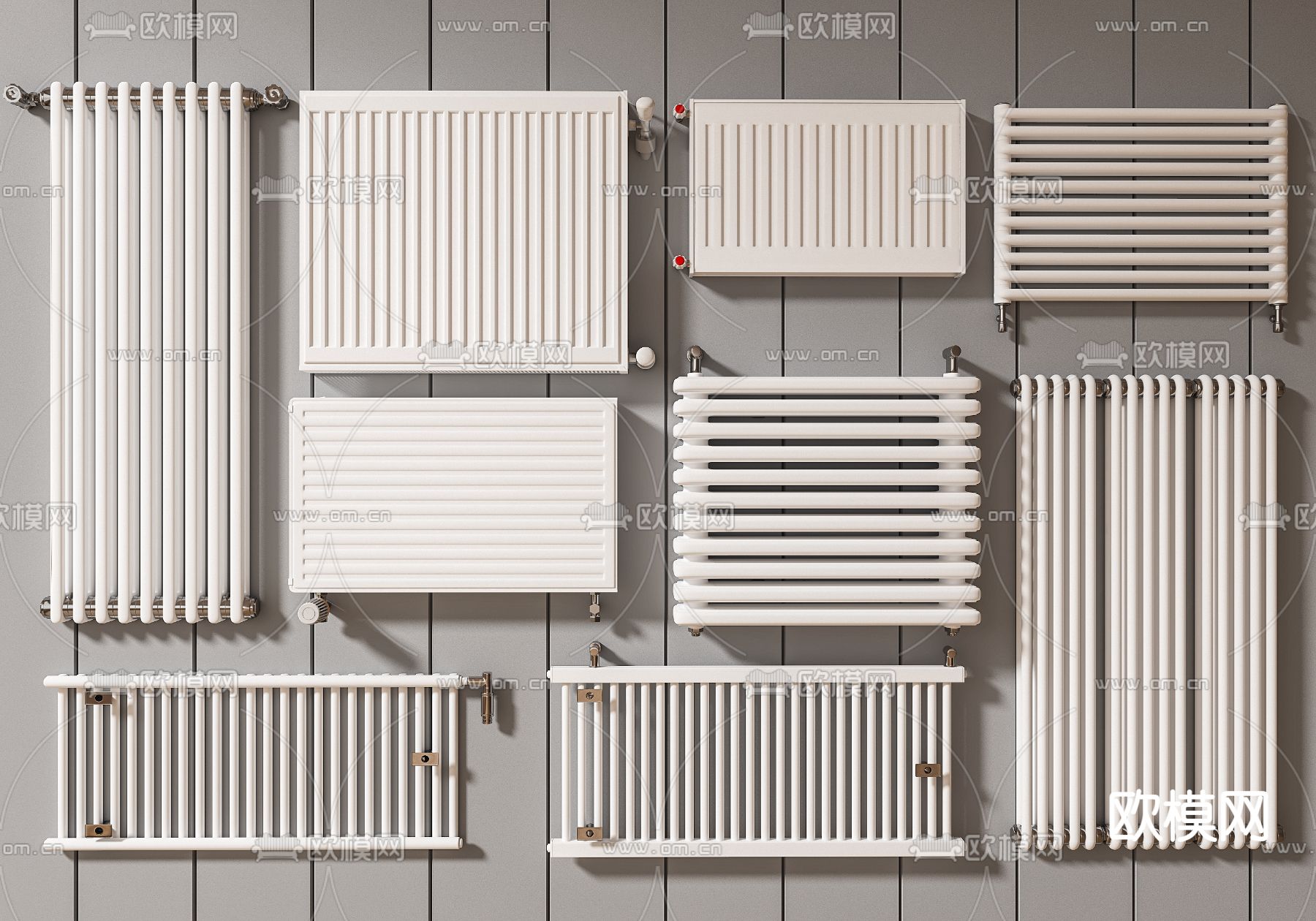 暖气片 取暖器 散热器3d模型下载