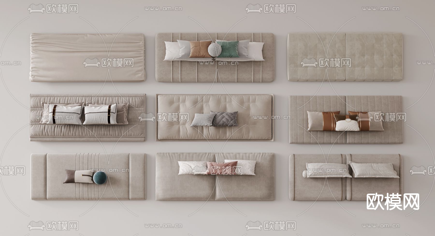 软垫子 坐垫 飘窗垫 沙发垫3d模型下载