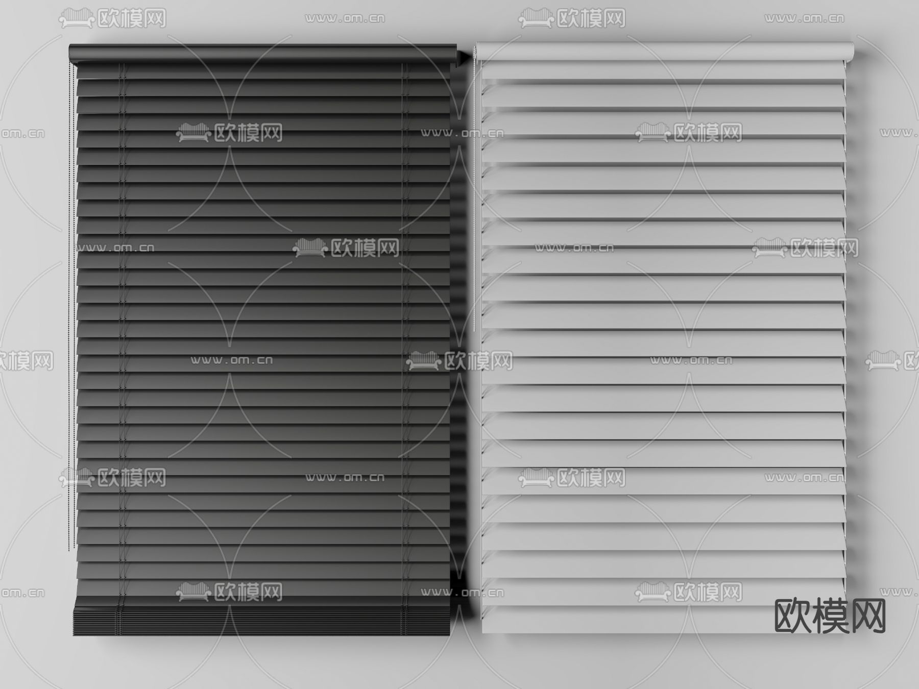 窗帘 百叶帘 遮光帘3d模型下载