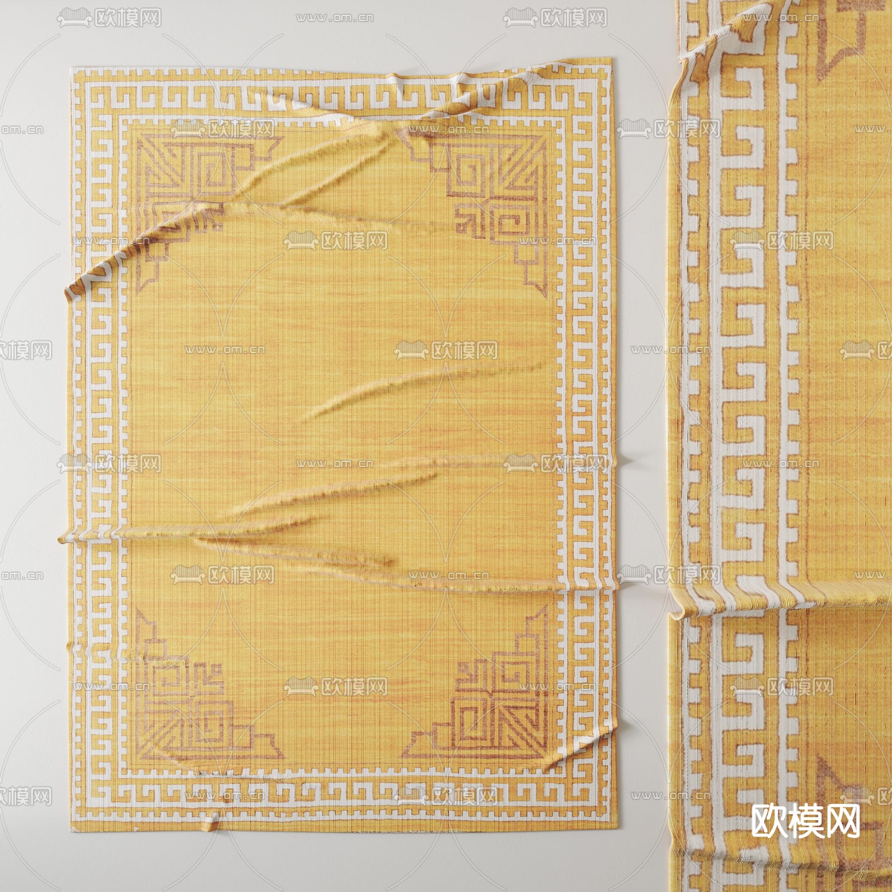 现代地毯3d模型下载