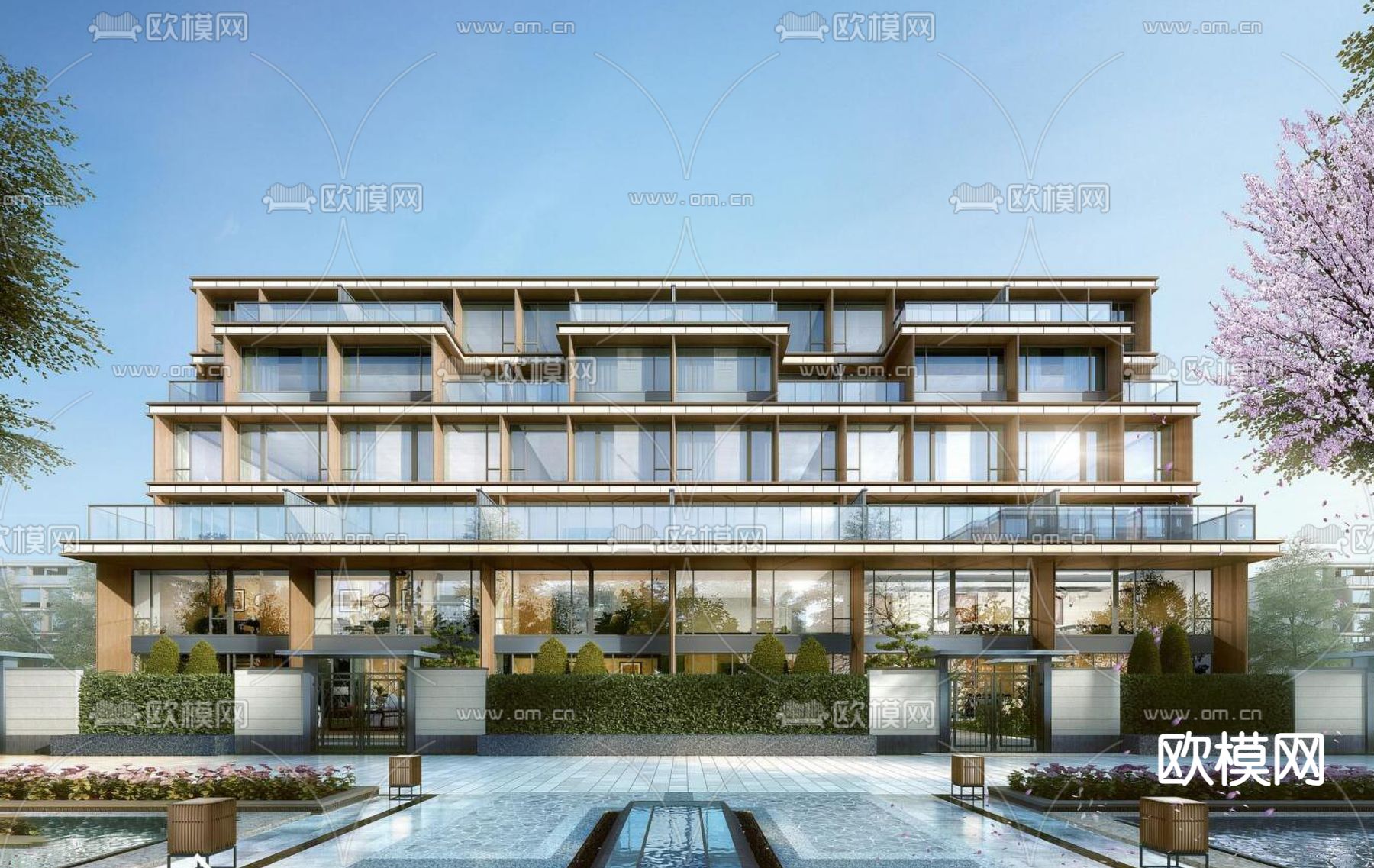 别墅外观3d模型下载