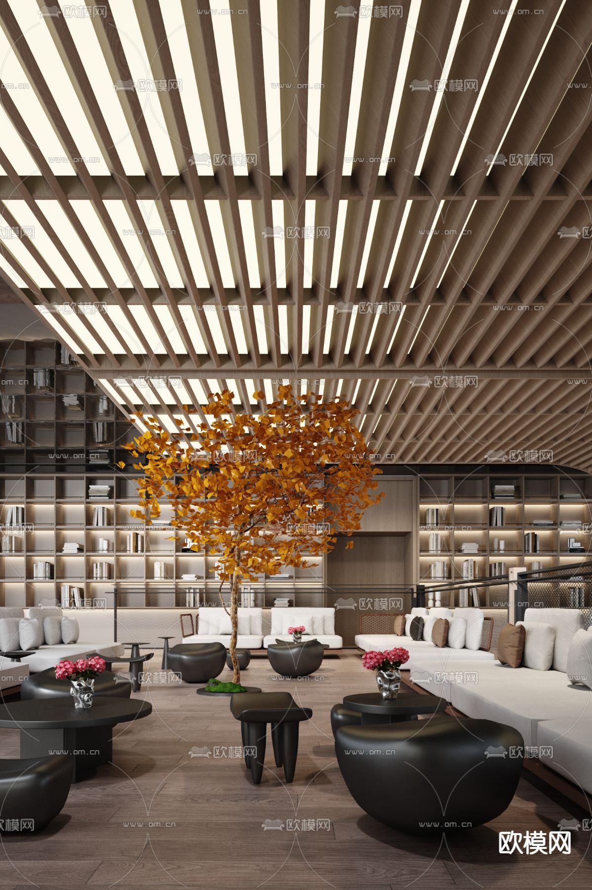 唐忠汉设计 售楼处洽谈区3d模型下载