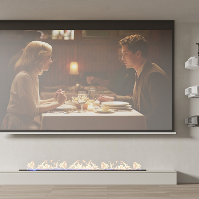  投影设备 幕布 投影仪su模型 