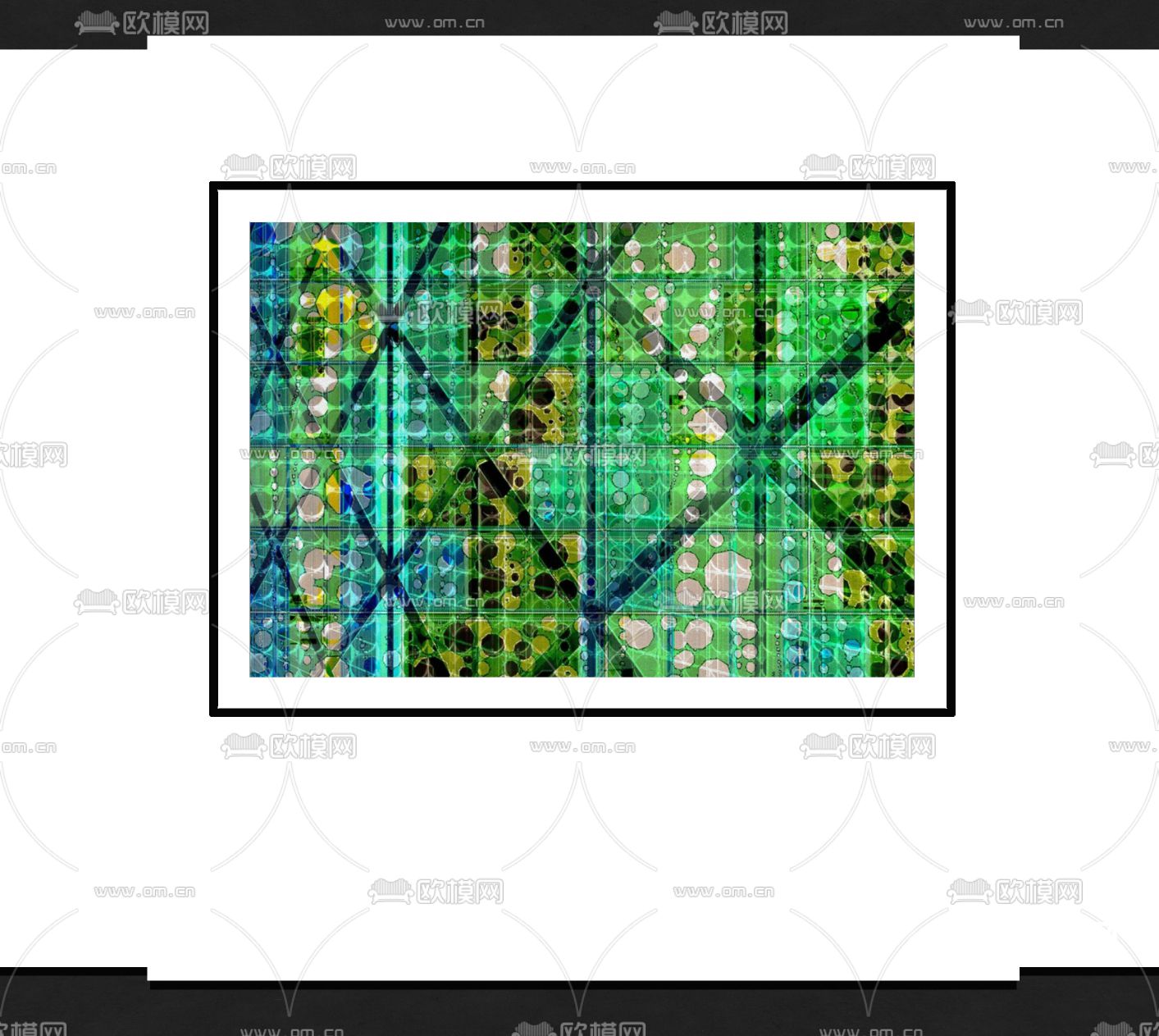 现代装饰画su模型