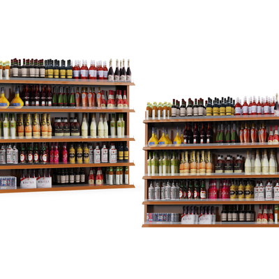  酒水 饮料su模型 