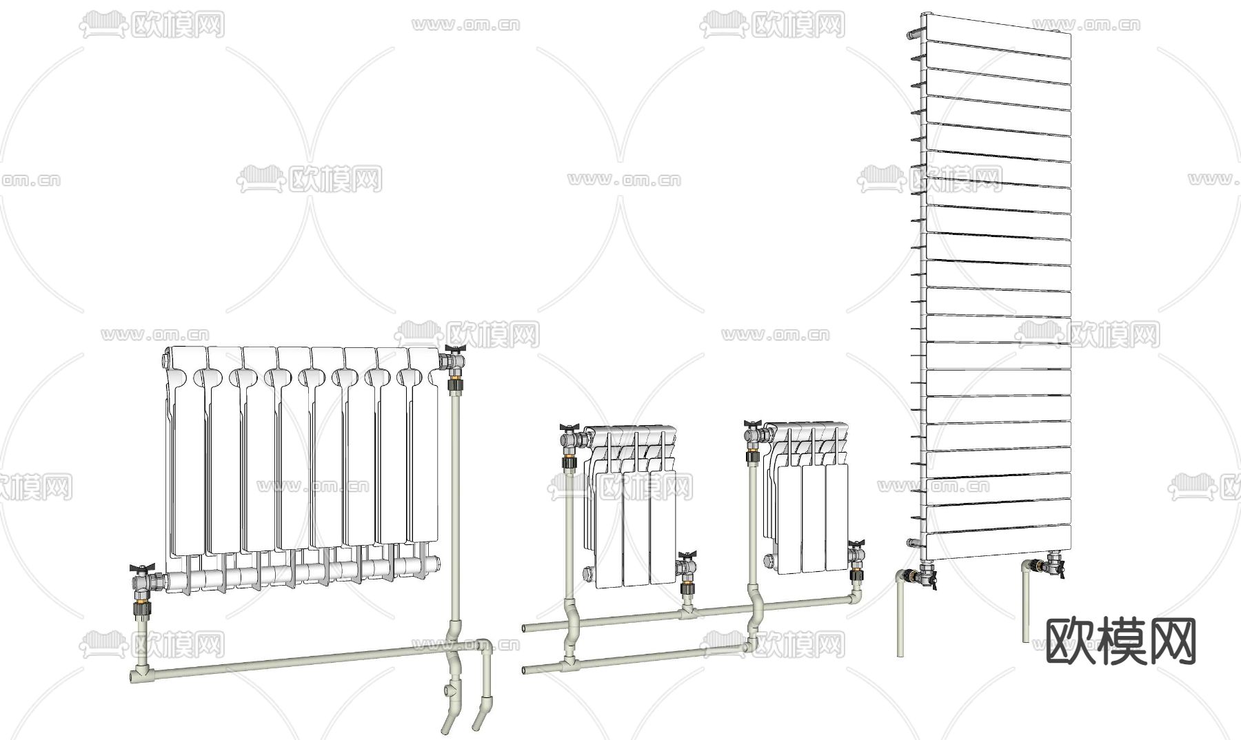 暖气 散热器su模型下载（渲染图4）