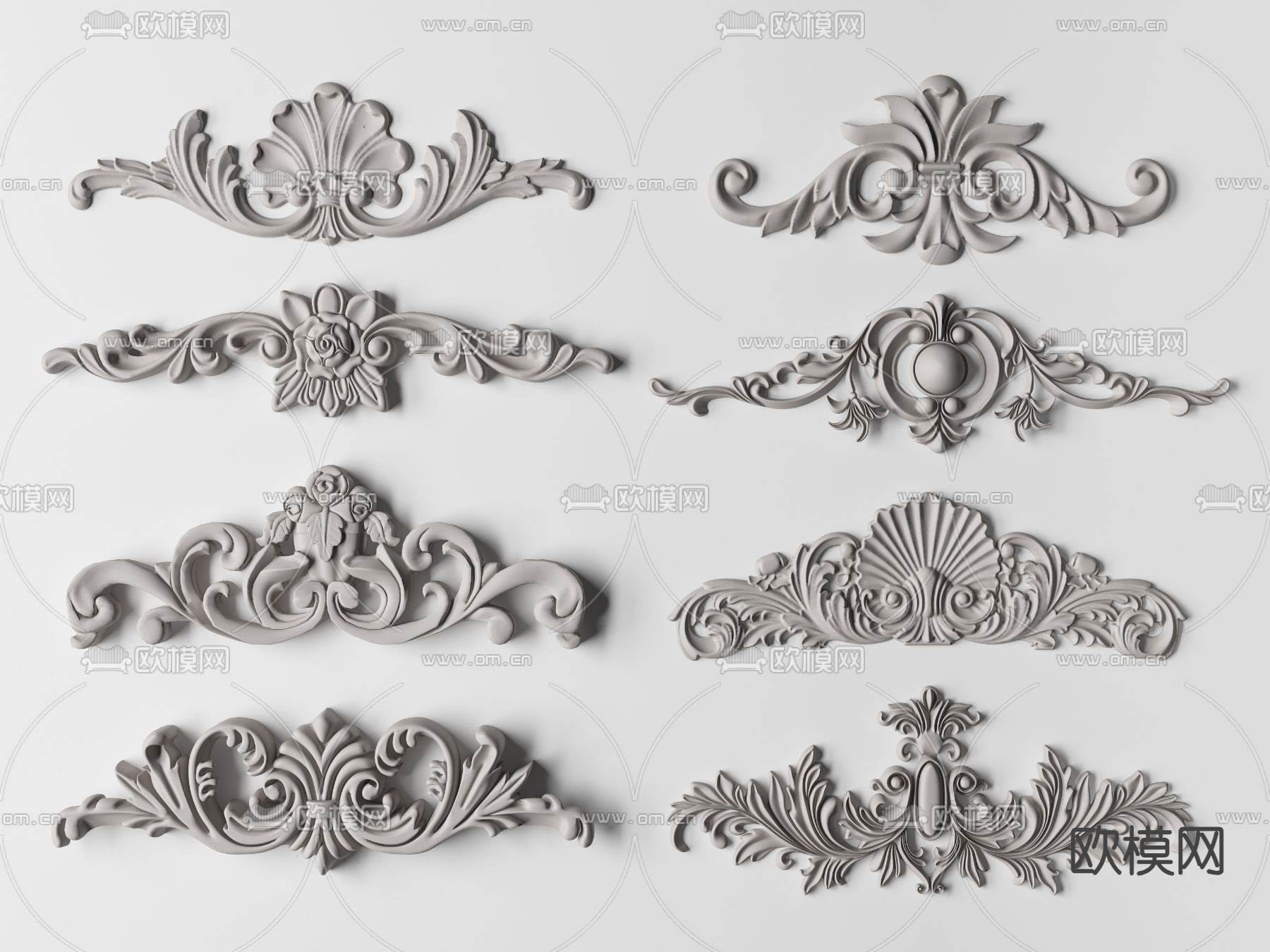 欧式雕花 角花su模型下载（渲染图1）