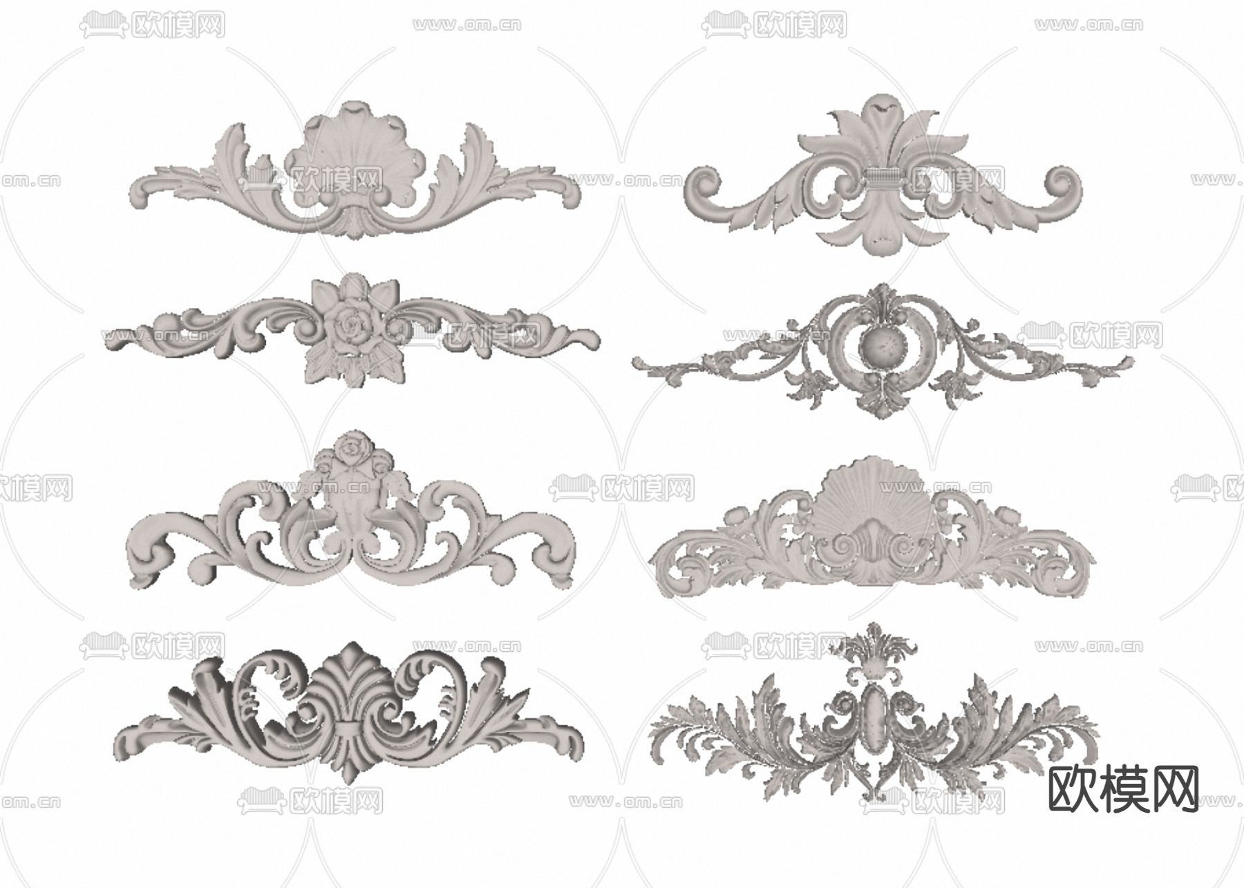 欧式雕花 角花su模型下载（渲染图2）