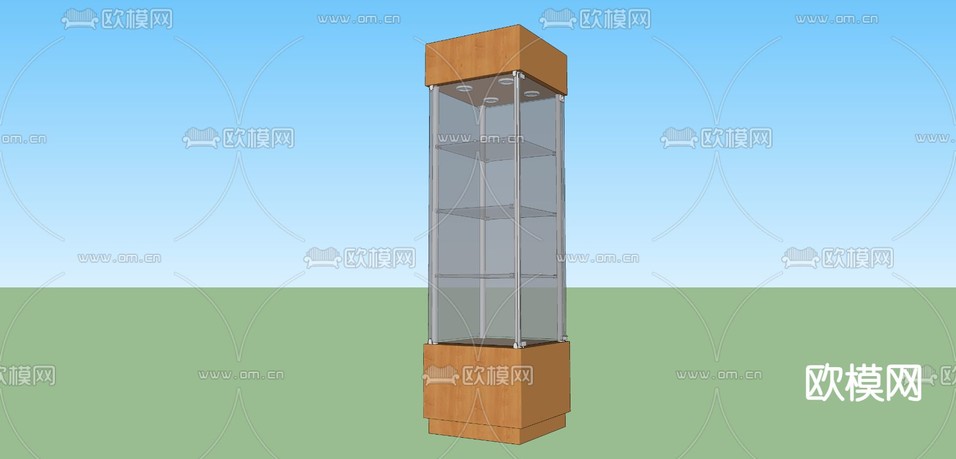 置物柜su模型下载(渲染图2)