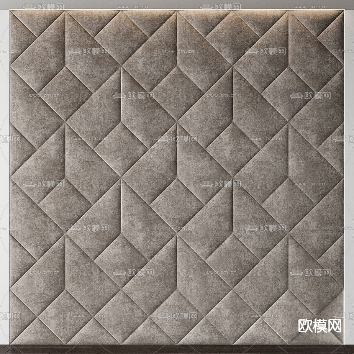 软包背景墙su模型