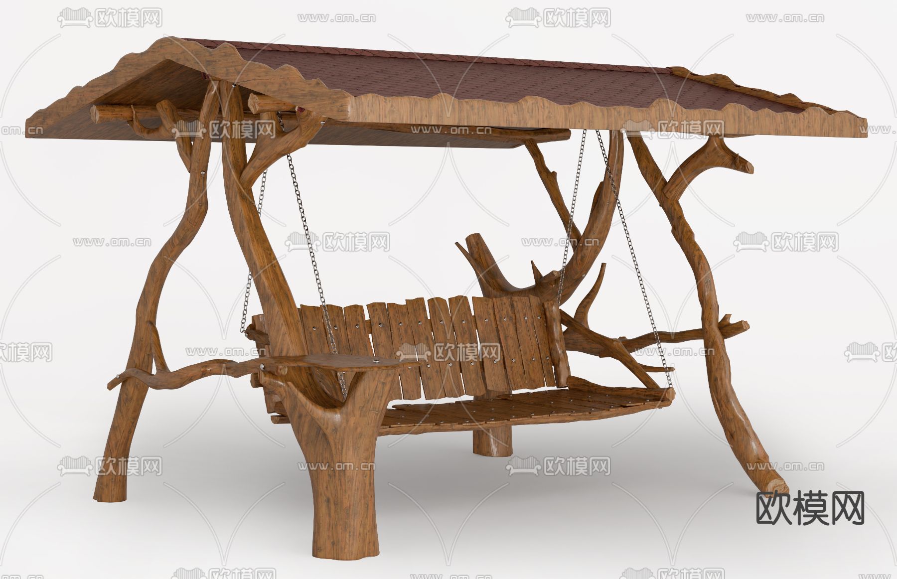 吊椅 秋千椅su模型下载（渲染图1）