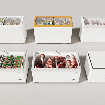  冰箱冰柜su模型 