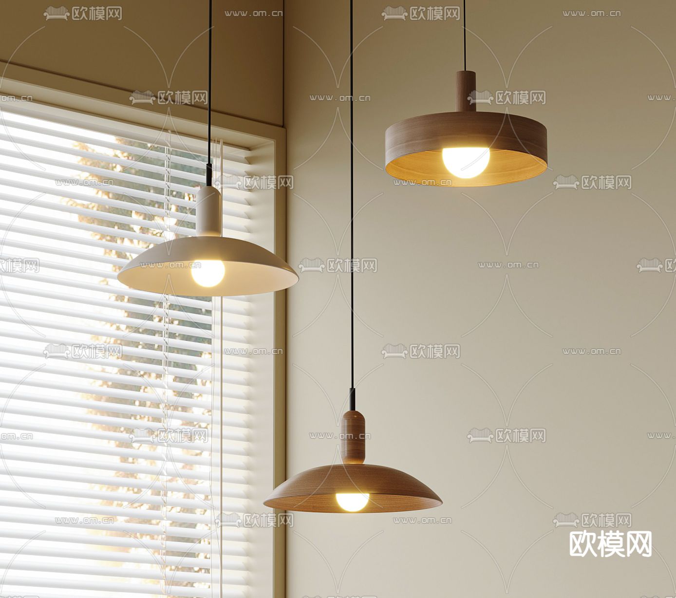 北欧小吊灯3d模型下载